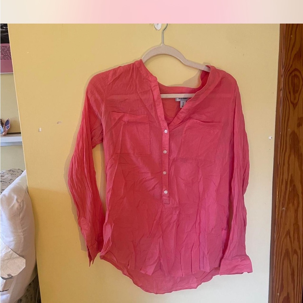 Old Navy Vibrant Pink Blouse
